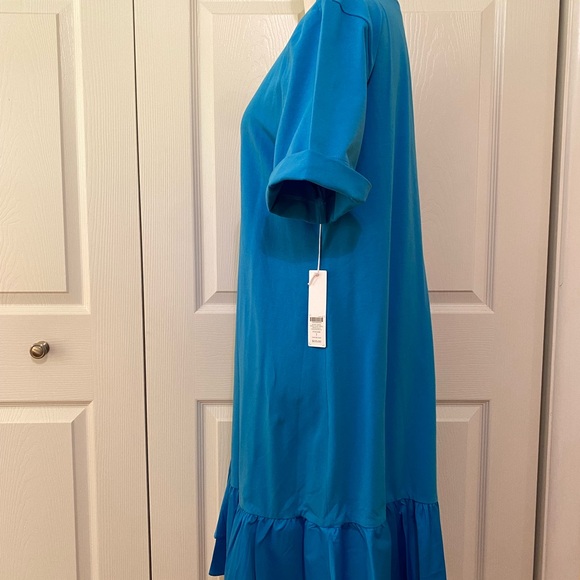 Chico’s blue short sleeve dress size 8 NWT. - Picture 3 of 6